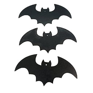 Enfeite MDF Para Pendurar Halloween - Morcego P - 03 unidades - Rizzo