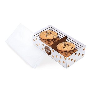 Caixa para 6 Cookies com Visor - 10 Unidades - Cromus - Rizzo