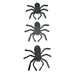 Enfeite MDF Para Pendurar Halloween - Aranha P - 03 unidades - Rizzo