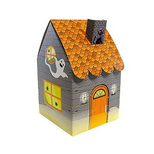Caixa Casinha para Doces e Lembrancinhas Halloween - "Casinha Fantasma" - 10 unidades - Ideia - Rizzo Embalagens