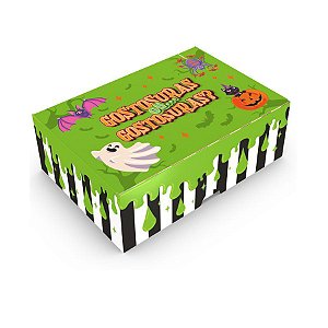 Caixa para Doces Tipo Practice Halloween - "Gostosuras ou... Gostosuras" - 10 unidades - Ideia - Rizzo Embalagens