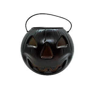 Cesta Abobora Dark de Halloween - 1 Unidade - Rizzo Embalagens