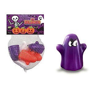 Kit Fantasminhas Coloridos Halloween - 12 Unidades - Rizzo Embalagens