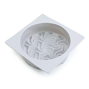 Forma De Silicone - 17,8x17,8x5,3Cm - Red Chifon  - 1 unidades - Cromus Linha Profissional Allonsy - Rizzo
