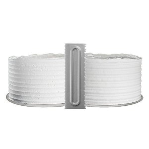Espátula Decorativa - 2 Em 1 - N° 4 - Plástico -  21,5x7,0 Cm - 1 unidade - Cromus Linha Profissional Allonsy - Rizzo