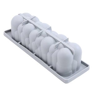 Forma de Silicone Bolo Buche Núclear (29 x 9,5 x 8 cm) - 1 Unidade - Cromus Linha Profissional Allonsy - 1 unidade - Riz