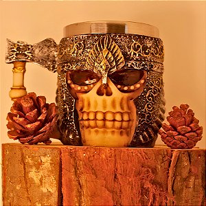 Caneca Caveira Gladiadora - 450ml - 01 Unidade - Rizzo