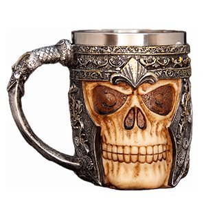 Caneca Guerreiro Caveira - 450ml - 01 Unidade - Rizzo Embalagens