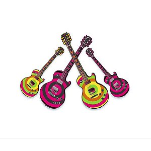 Kit Guitarras - 72cm x 23cm - Ref. 146 - 4 unidades - Rizzo