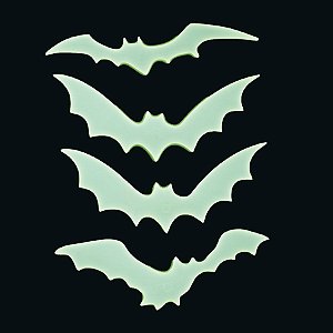 Morcego Neon - 16cm x 8cm - Halloween - Ref. 1048 - 4 unidades - Rizzo