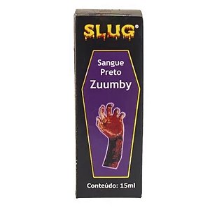 Sangue Preto Zuumby - 3cm x 8cm x 3cm - Halloween - 1 unidade - Slug - Rizzo