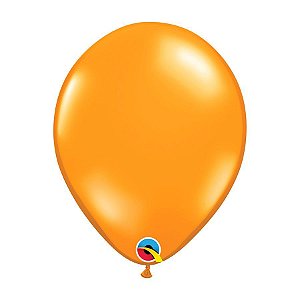 Balão de Festa Látex Liso Sólido - Mandarin Orange (Laranja Mandarim) - Qualatex - Rizzo