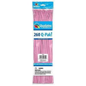 Balão de Festa Canudo - Pink (Rosa) - 260" - 50 unidades - Qualatex - Rizzo