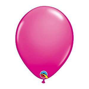 Balão de Festa Látex Liso Sólido - Wild Berry (Cereja Intenso) - Qualatex - Rizzo