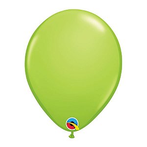 Balão de Festa Látex Liso Sólido - Lime Green (Verde Lima) - Qualatex - Rizzo