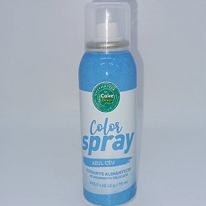 Spray Alimentício Azul - "Azul Céu" - 70mL - 1 Unidade - Cake Brasil - Rizzo