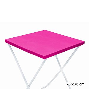 Toalha Plástica Cobre Manchas Perolizada - 78 x 78 cm - Pink - 10 unidades - CampFestas - Rizzo