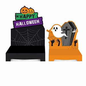Kit Suporte para Doces "Scary Night" Halloween - 2 unidades - Cromus - Rizzo