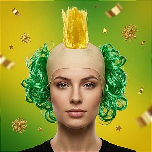 Peruca Brasil - Punk - 1 unidade - Rizzo