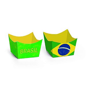Forminha para Docinhos e Brigadeiro - Festa Brasil - 24 unidades - Cromus - Rizzo