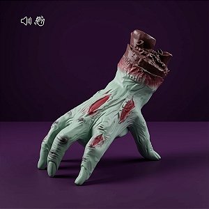 Enfeite Decorativo de Halloween Com Som e Movimento - Mão de Zumbi - 1 unidade - Cromus - Rizzo