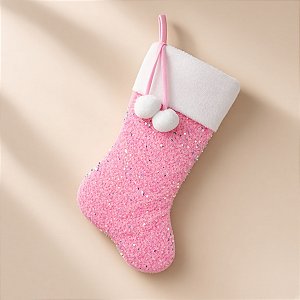 Bota Natalina com Glitter - Cromus Natal - 1 unidade - Rizzo