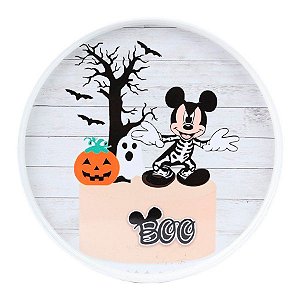 Bandeja de Halloween Mickey - Redonda - "BOO" - 1 unidade - Cromus - Rizzo Embalagens