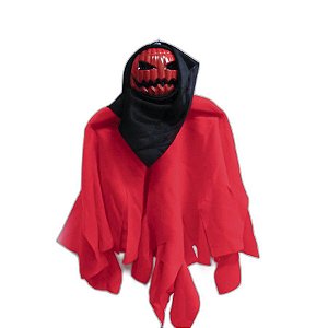 Fantasma - Abóbora Preta-Vermelho - 1 unidade - Rizzo