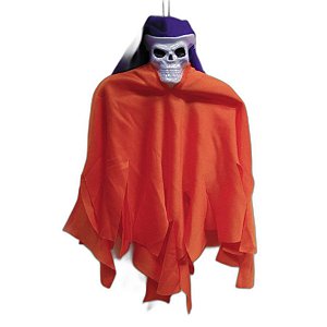 Fantasma - Caveirinha Roxo/Laranja - 1 unidade - Rizzo