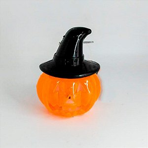 Lanterna Abóbora Decorativa para Halloween - Com Luz - 1 unidade - Silver Festas - Rizzo