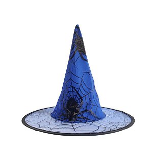 Chapéu Bruxa - Festa Halloween - Azul - 1 unidade - Silver Festas - Rizzo
