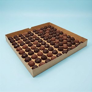 Caixa N5 - Base Brigadeiro - Kraft - 39x39x4cm - 5 unidades - Assk - Rizzo