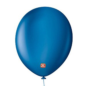 Balão Profissional Premium Uniq - 16'' 40 cm - Azul Clássico - 10 unidades - Balões São Roque - Rizzo