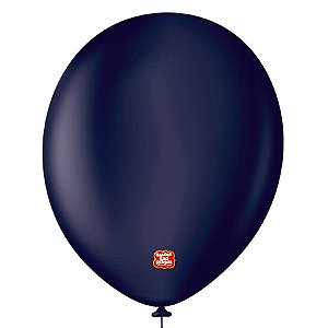 Balão Profissional Premium Uniq - 16'' 40 cm - Azul Navy - 10 unidades - Balões São Roque - Rizzo