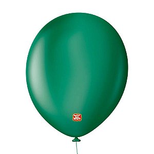 Balão Profissional Premium Uniq - 16'' 40 cm - Verde Floresta - 10 unidades - Balões São Roque - Rizzo