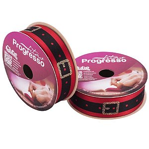 Fita de Cetim ECF003TG 15 mm - Cor 001 Cinto Papai Noel - Rolo 10 Metros - 1 unidade - Fitas Progresso - Rizzo Embalagens