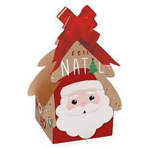 Caixa Panetone Árvore Noelito - Cromus Natal - 10 unidades - Rizzo Embalagens