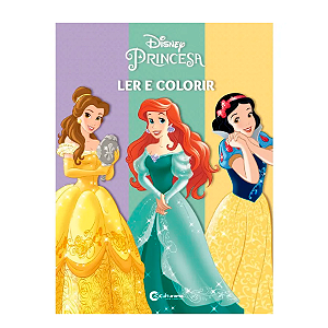 Livro Ler e Colorir - Princesas da Disney - 1 unidade - Culturama - Rizzo Embalagens