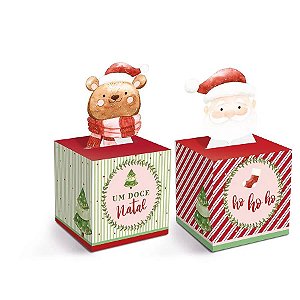 Caixa POP-UP - Delicat - Cromus Natal - 10 unidades - Rizzo - Rizzo  Embalagens