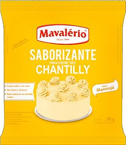 Saborizante em Pó para Chantilly sabor Maracujá - 80 g - 1 unidade - Mavalério - Rizzo