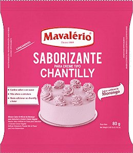 Saborizante em Pó para Chantilly sabor Morango - 80 g - 1 unidade - Mavalério - Rizzo