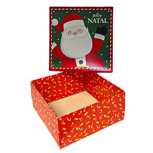 Caixa Quadrada - Nicolau - Cromus Natal - 1 unidade - Rizzo