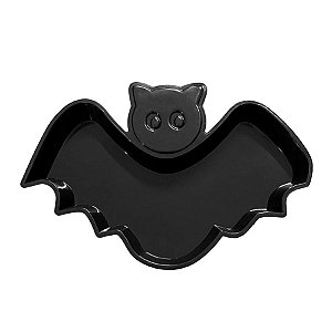 Bandeja de Plástico - Morcego Halloween - 22 x 15 x 2,5 cm - 1 unidade - Cromus - Rizzo