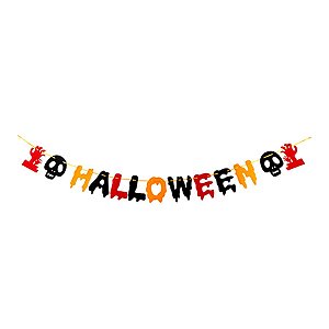 Faixa de Halloween - "Halloween" - 1 unidade - Silver Festas - Rizzo Embalagens