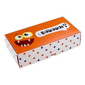 Caixa Practice - 8 Doces - Boo - Halloween - 4 x 16 x  8 cm  - 10 unidades - Rizzo Embalagens