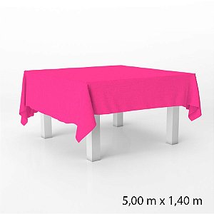 Toalha de Mesa Retangular em TNT - 140 x 500 cm - Pink - 1 unidade - Best Fest - Rizzo