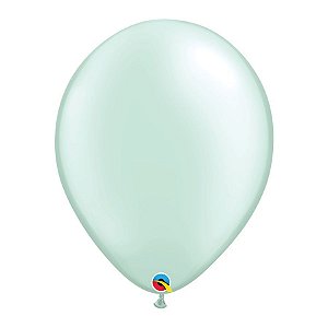 Balão de Festa Látex Liso Pearl (Perolado) - Mint Green (Verde Menta) - Qualatex - Rizzo