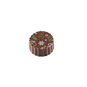 Transfer Decorado para Chocolate - 29x39cm - Árvore e Guirlanda de Natal - TRN814301 - 1 unidade - Stalden - Rizzo