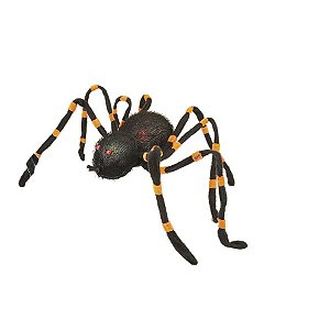 Aranha Decorativa com LED - Laranja - Halloween - 1 unidade - Cromus - Rizzo