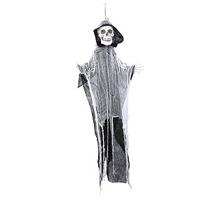 Caveira Fantasma - 100 x 65 x 20 cm - Halloween - 1 unidade - Cromus - Rizzo Embalagens